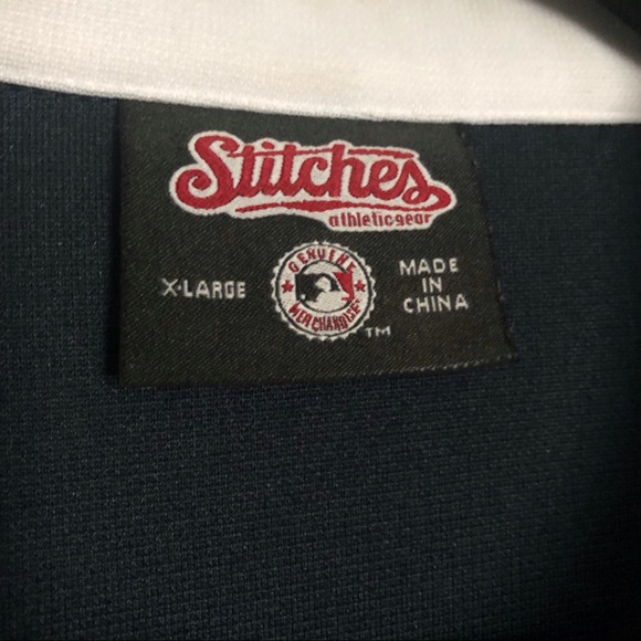 Men's Stitches Red Sox Full-Zip Warmup Jacket - Picture 4 of 10